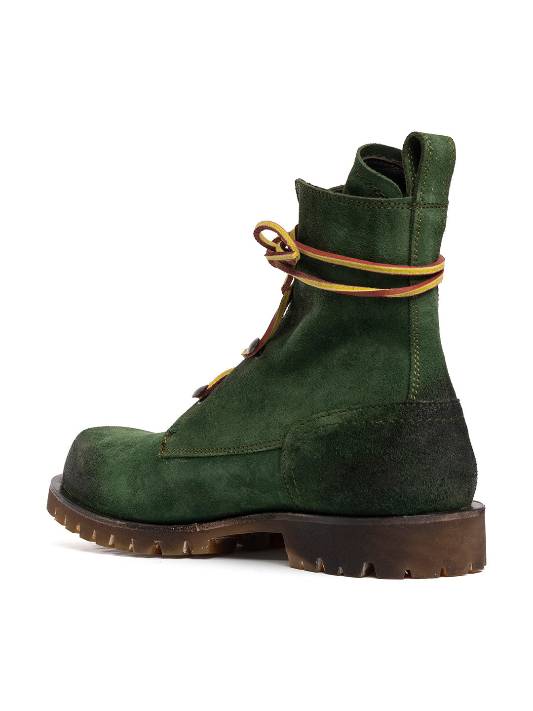 Stivaletti stringati in vitello in crosta Birk 4 - Militare