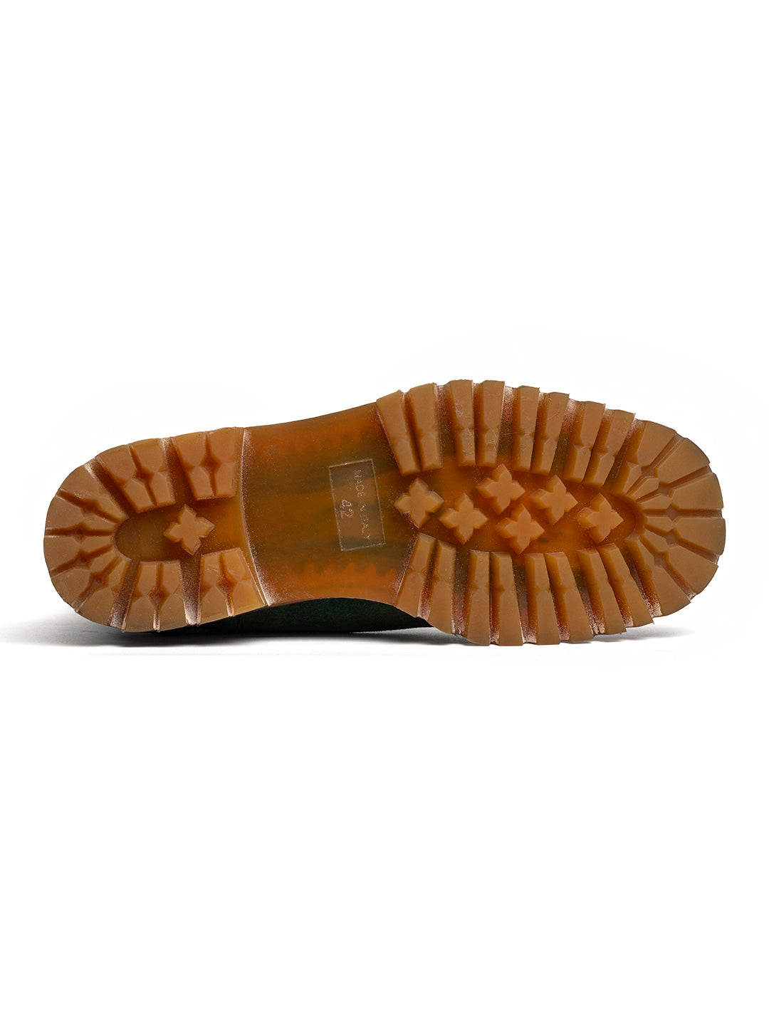 Stivaletti stringati in vitello in crosta Birk 4 - Militare