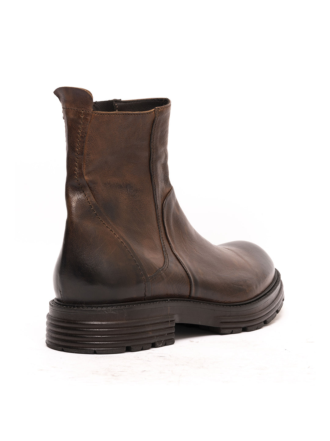 Berlin/4 Cocoa Lambskin Ankle Boots