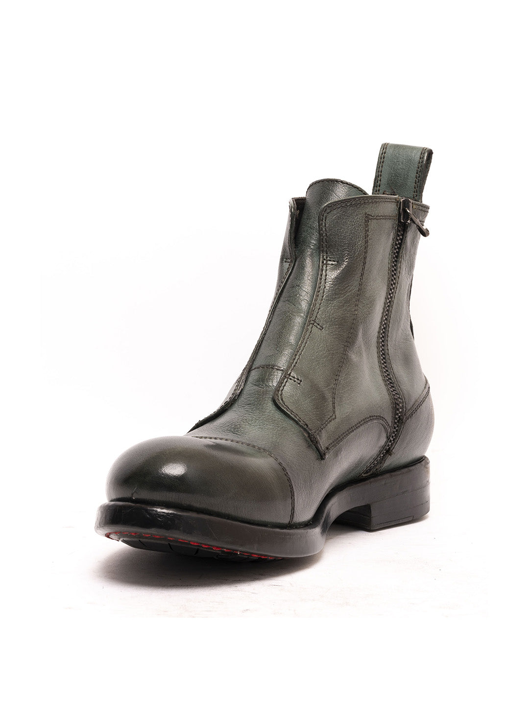 Stivaletti in bufalo verde 36526/95