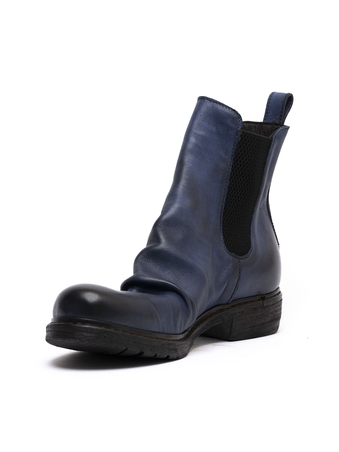 Stivaletti Beatles in agnello blu 32525/510