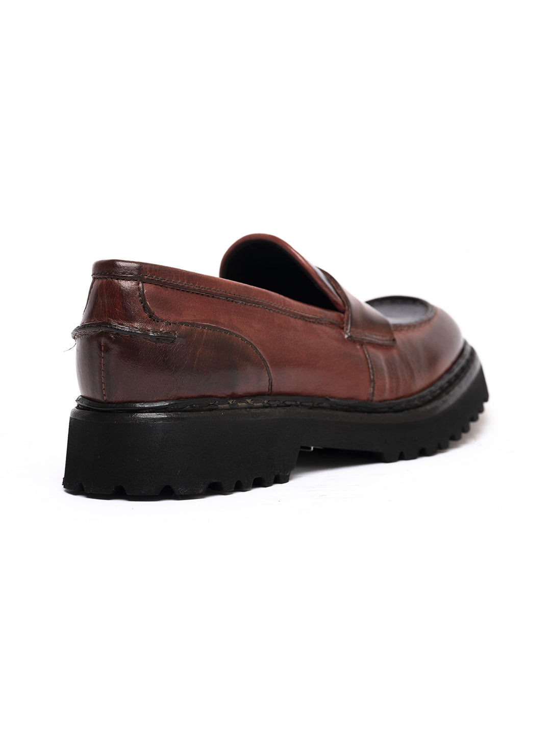 Mocassini in vitellino mattone 36494/1