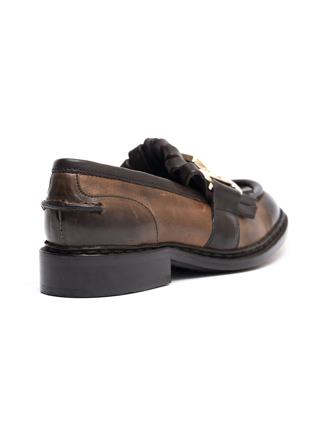 Mocassini in agnello cacao 36494/30