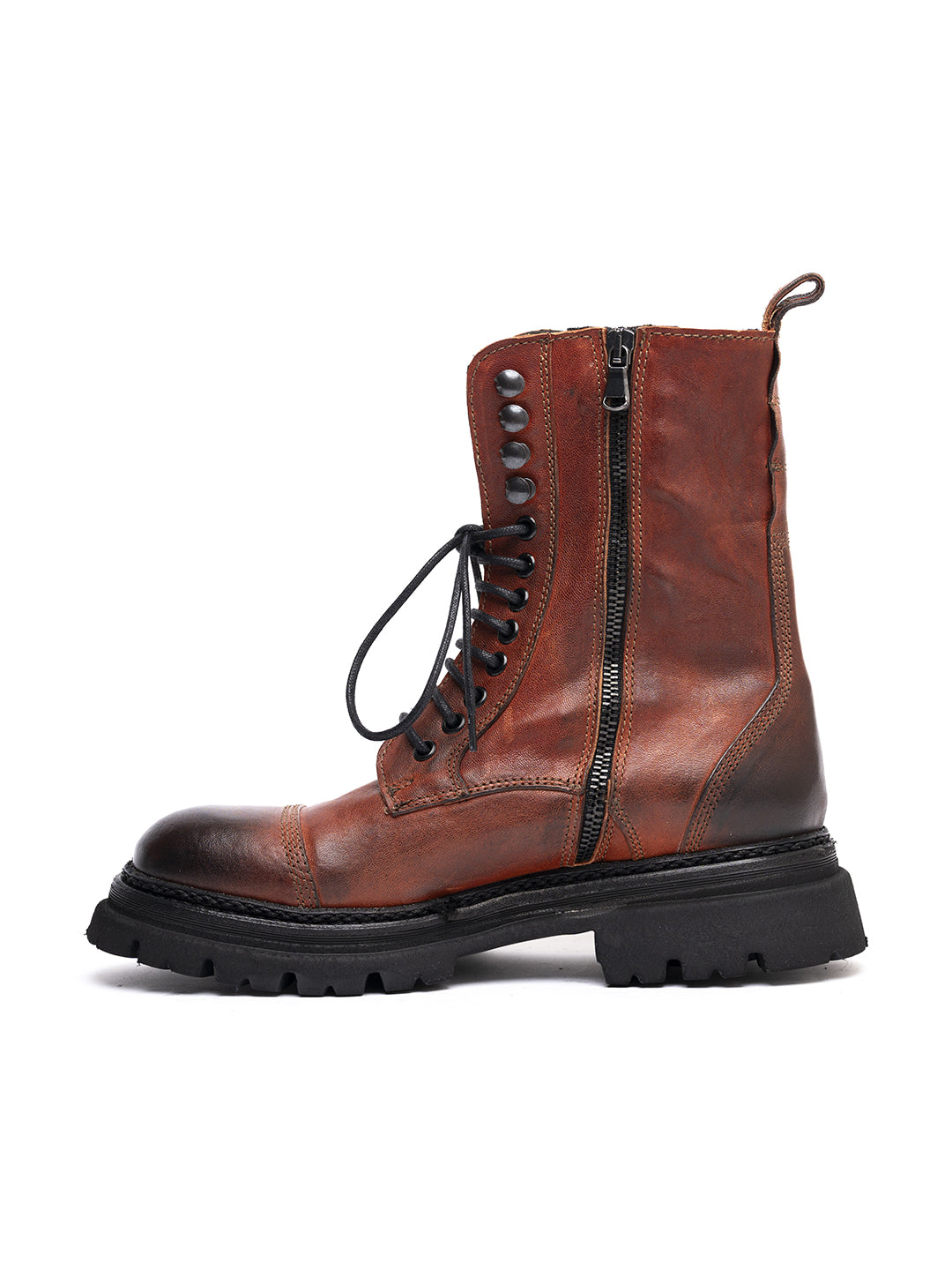 Tronchetti in agnello con zip 35773/31