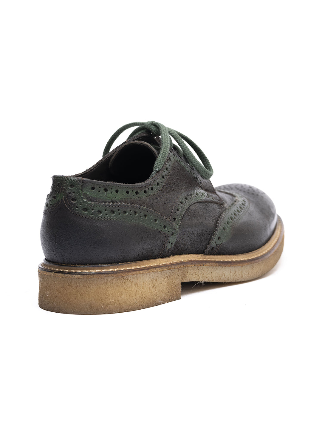 Derby duilio in vitello crosta testa di moro e verde 38767/15