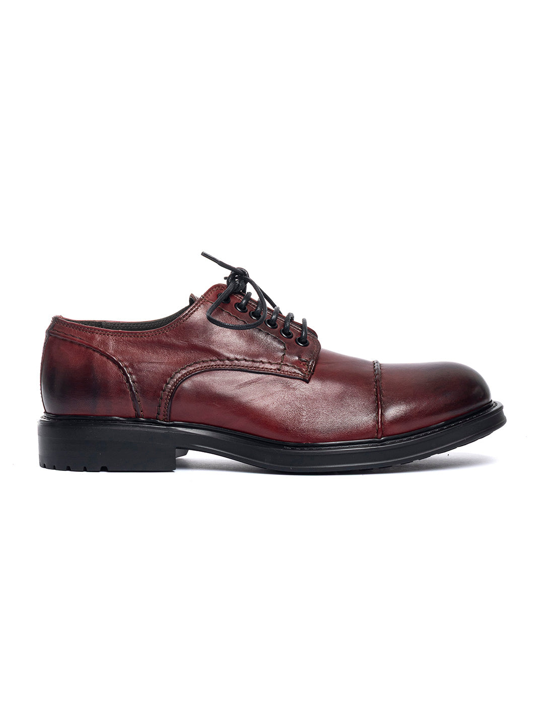 Derby in agnello free metal Omino 6 - Bordeaux chiaro