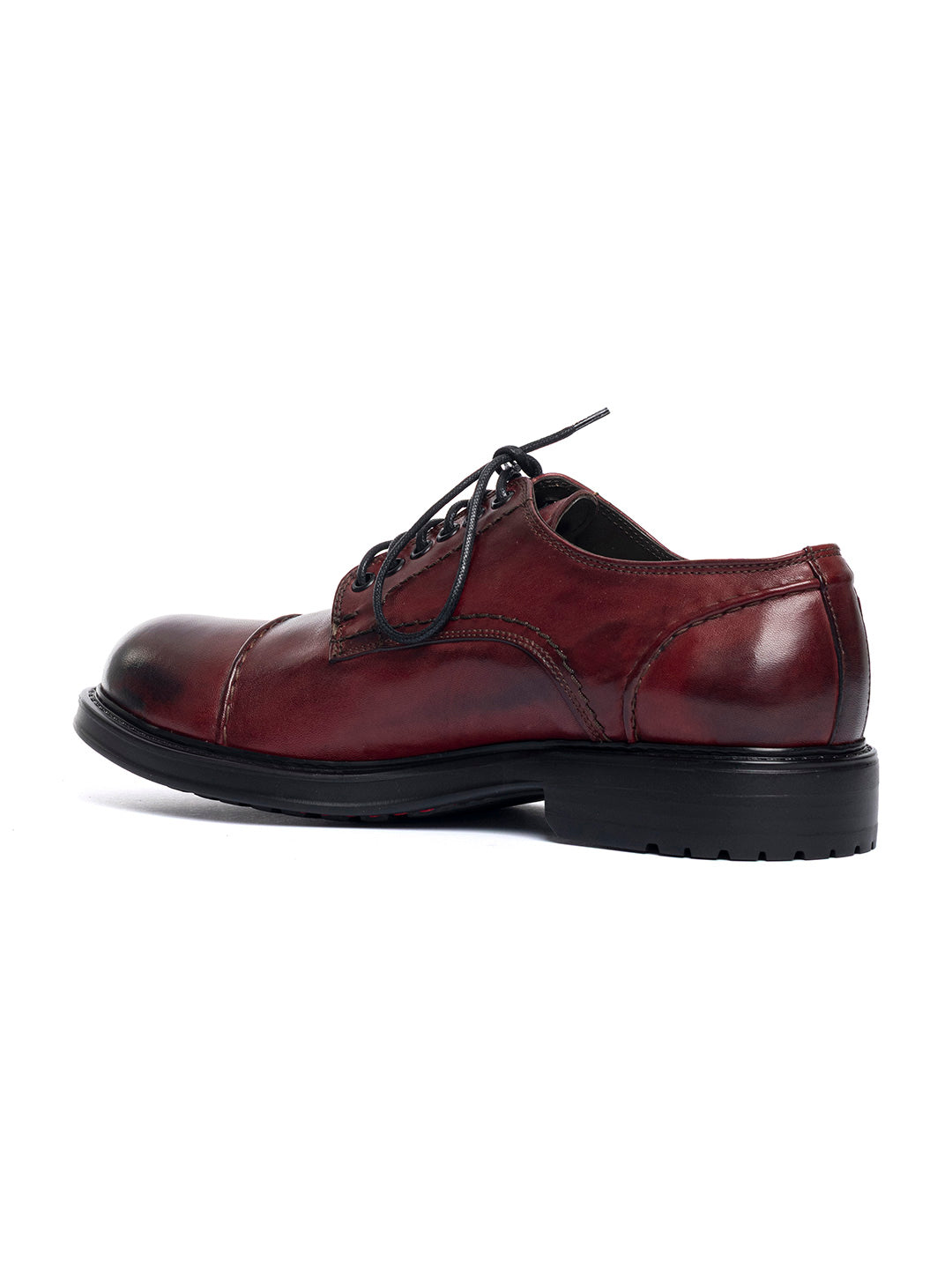 Derby in agnello free metal Omino 6 - Bordeaux chiaro