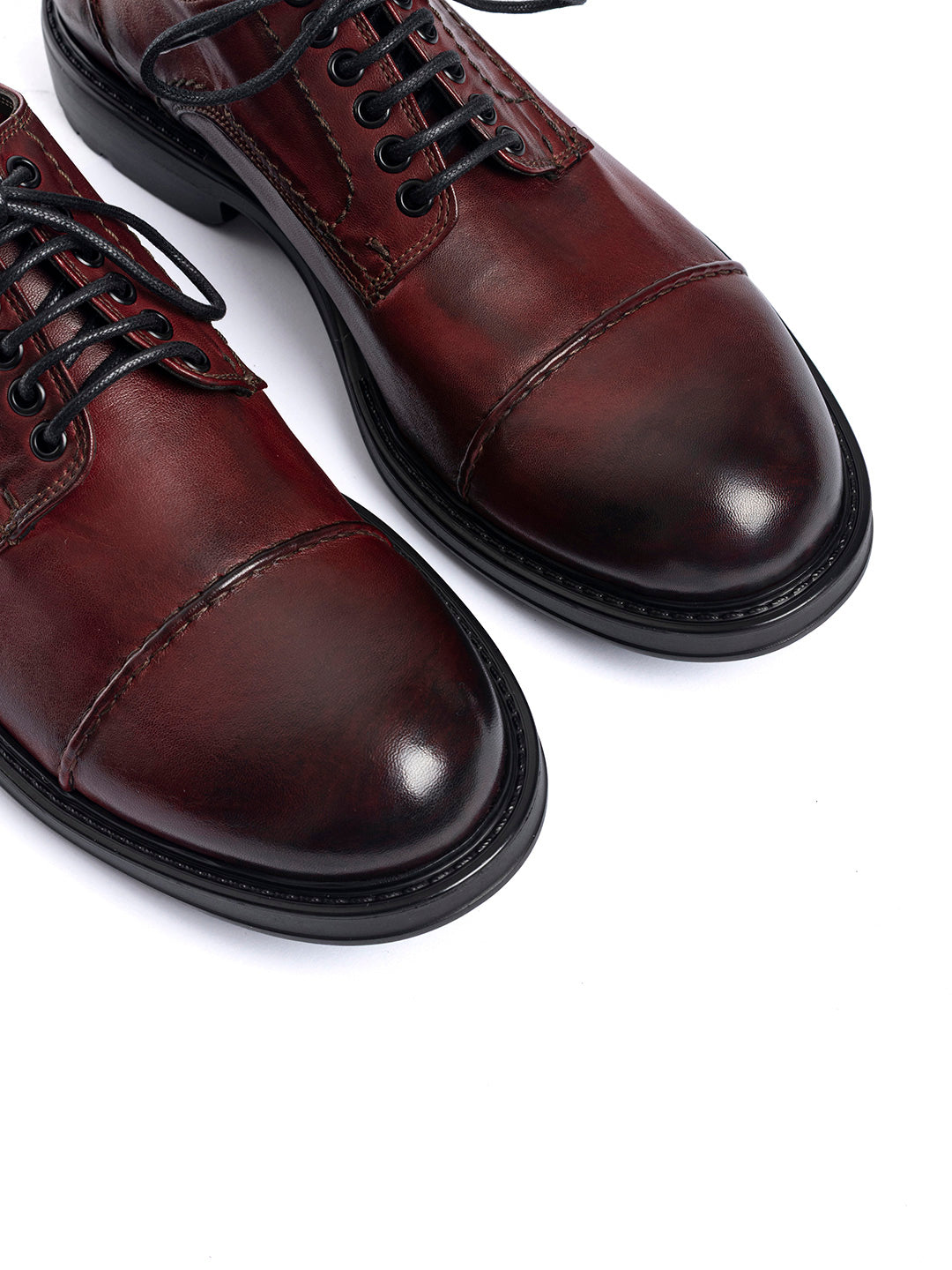 Derby in agnello free metal Omino 6 - Bordeaux chiaro