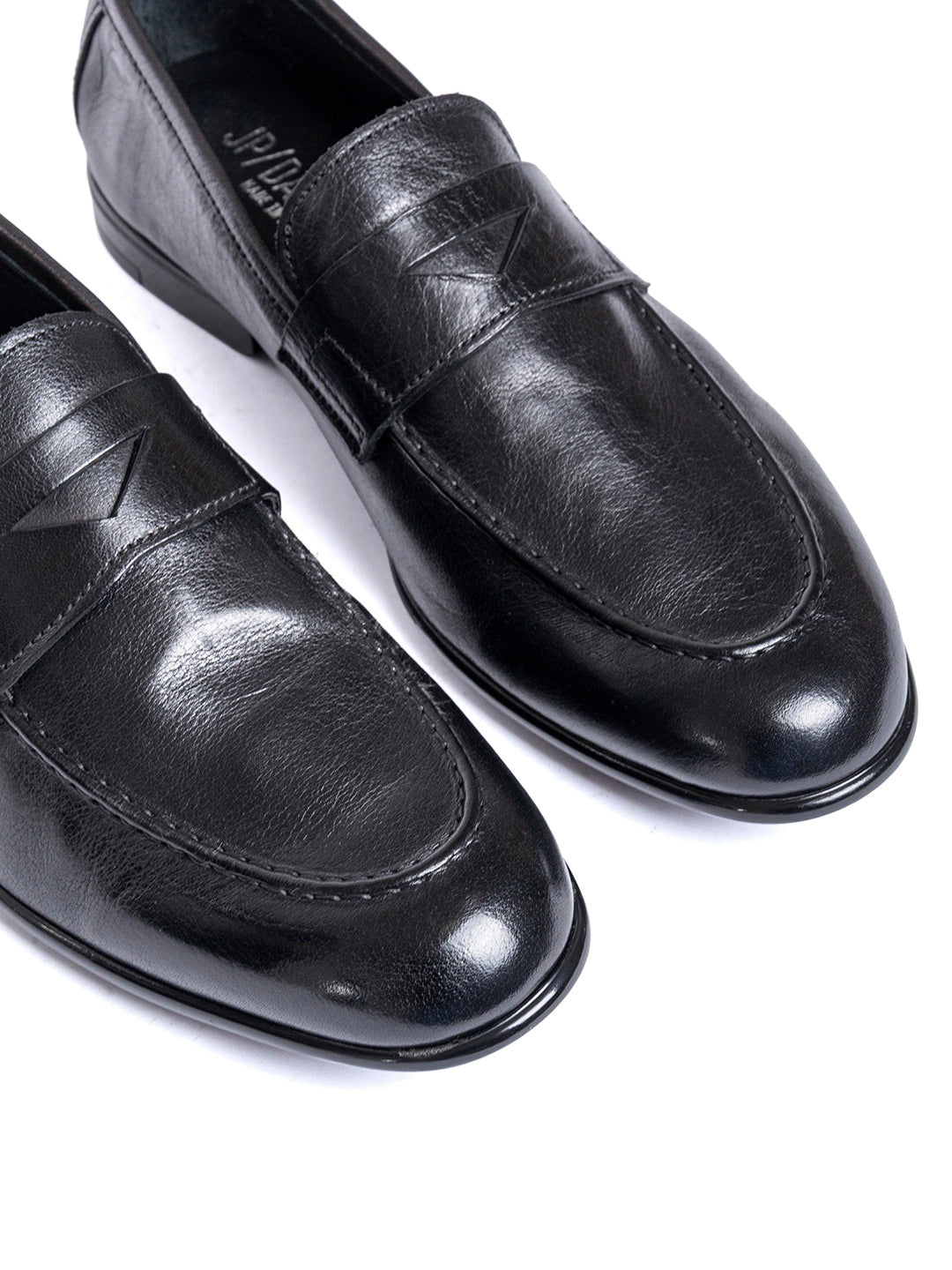 Mocassini in vitellino nero Pompei 4