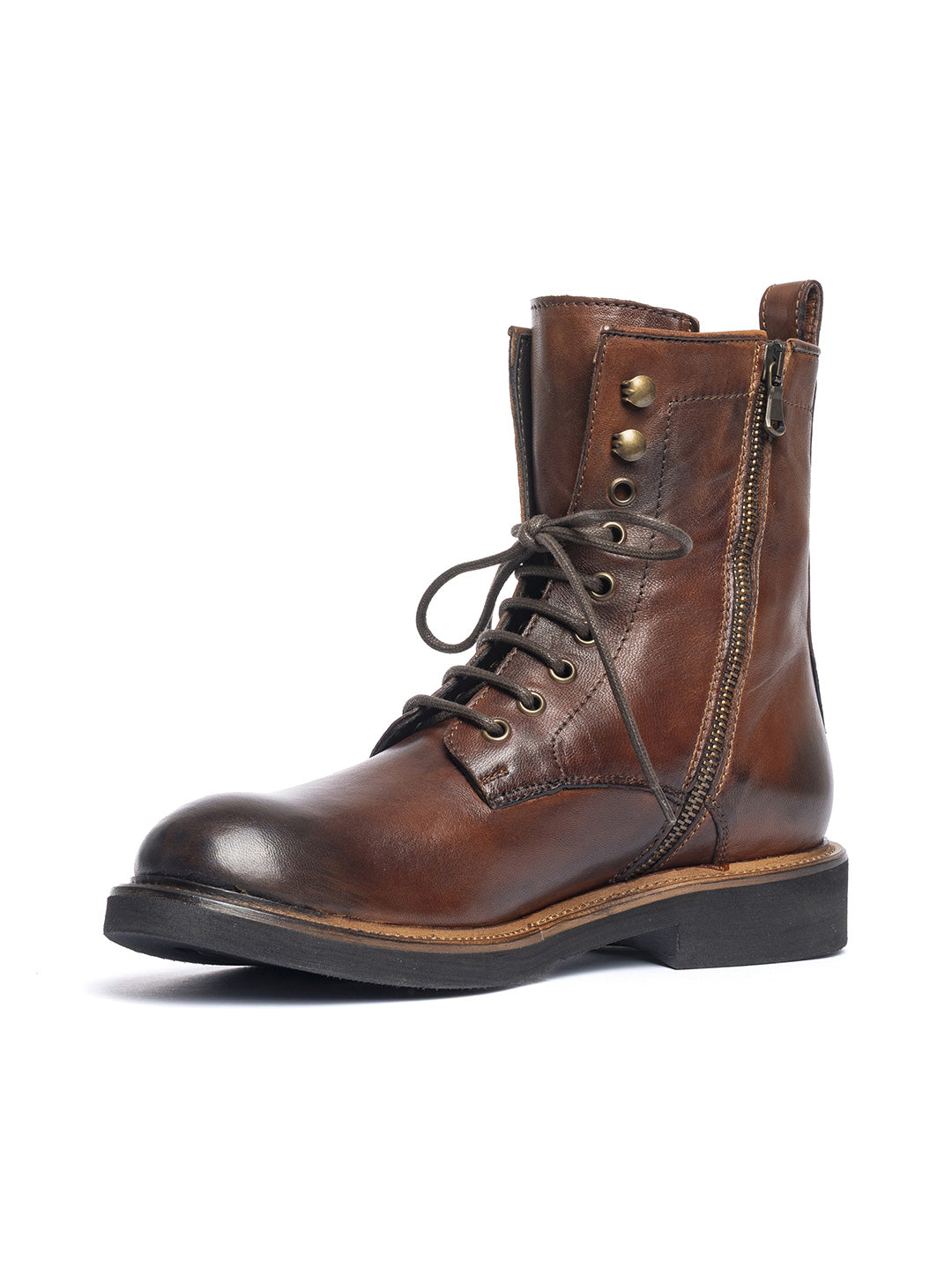 Dark brown lambskin ankle boots 35773/40